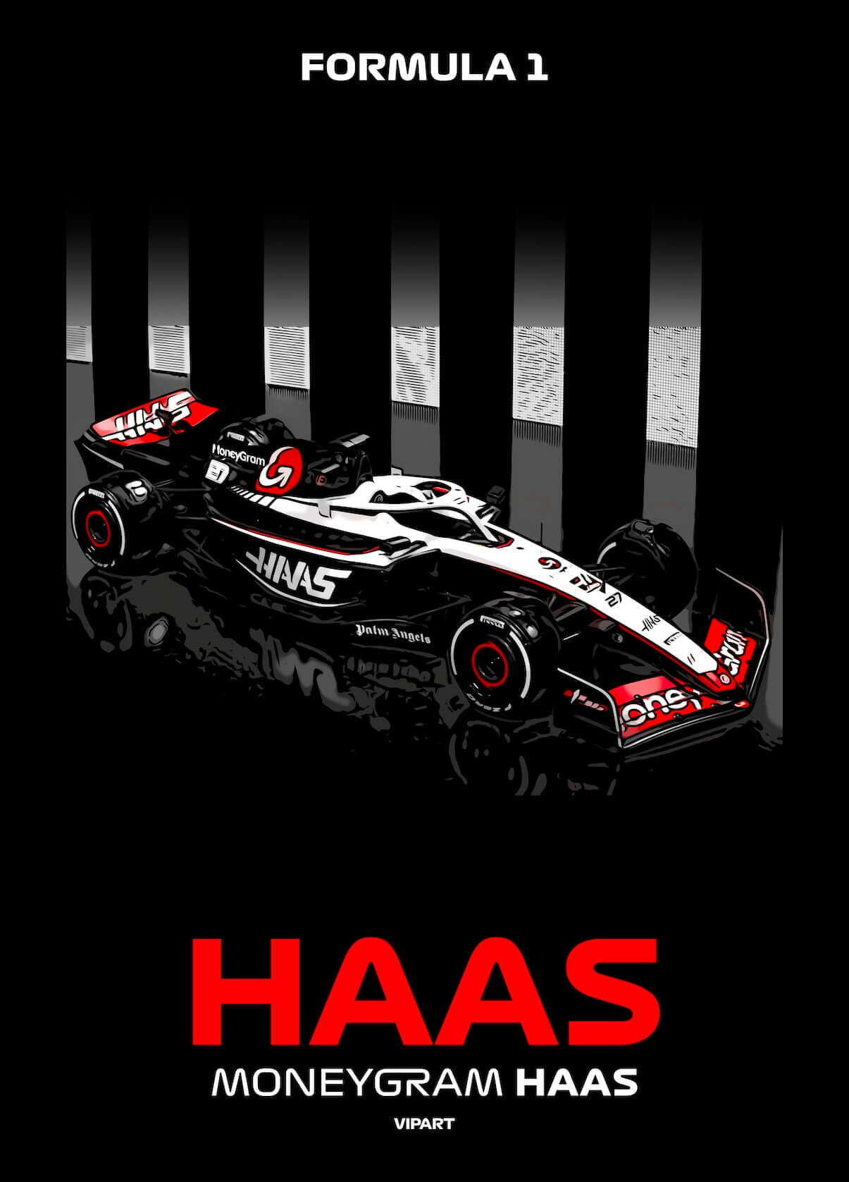 VIPART poster Moneygram Haas F1