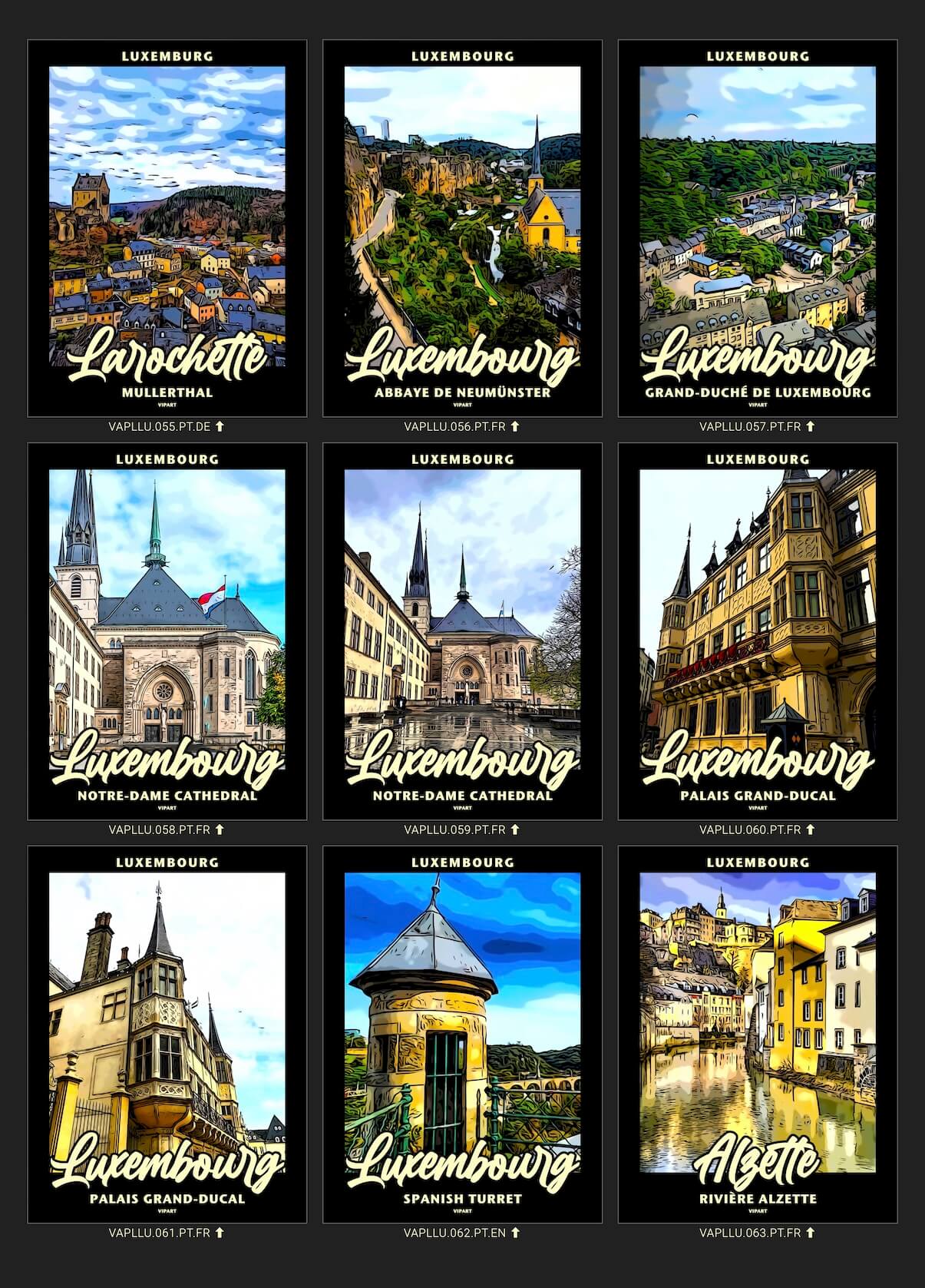 VIPART PLACES creatie portfolio Luxemburg